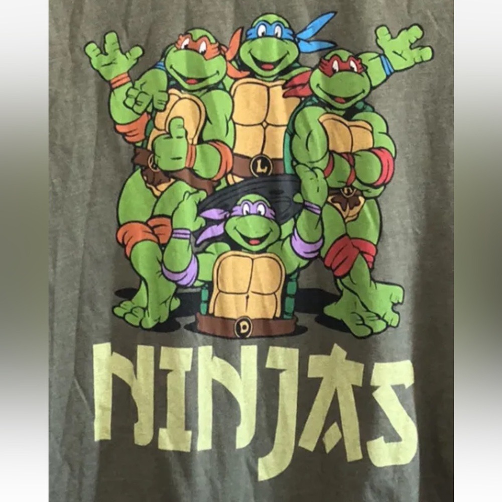 🔥5/$20🔥 Nickelodeon Teenage Mutant Ninja Turtles 2014 T-shirt Size Large.